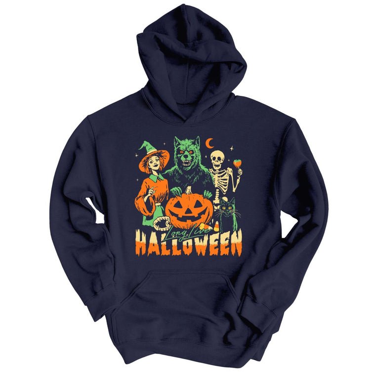 Long Live Halloween - Classic Navy - Full Front