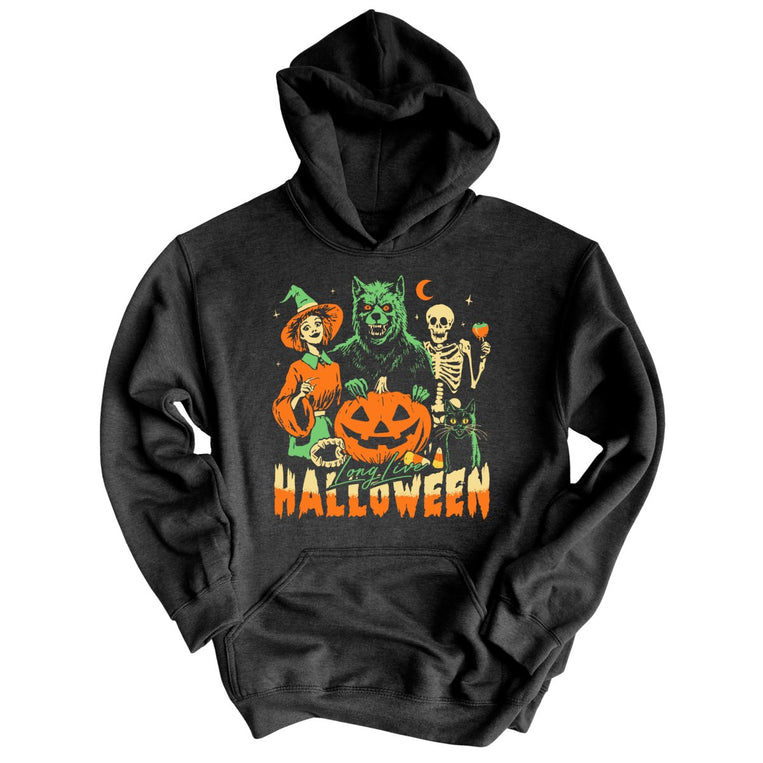 Long Live Halloween - Charcoal Heather - Full Front