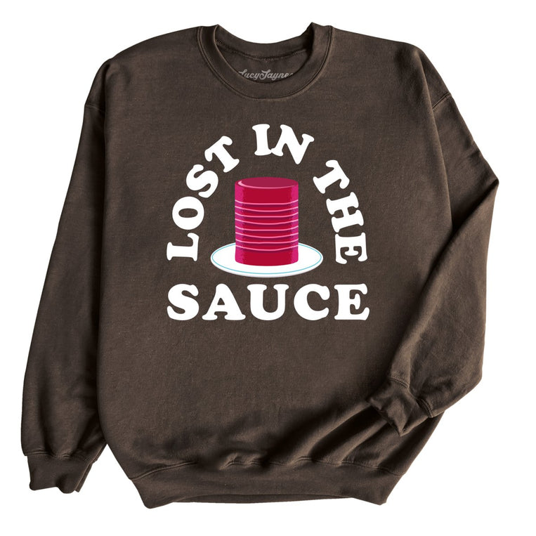 Lost In The Sauce - Dark Chocolate - Unisex Sweatshirt