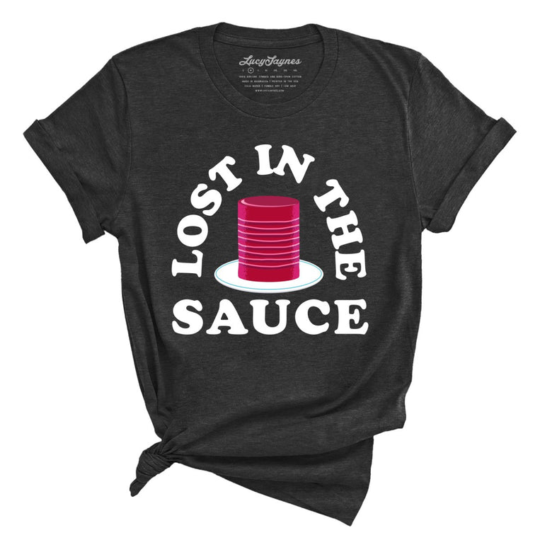 Lost In The Sauce - Dark Grey Heather - Full Front