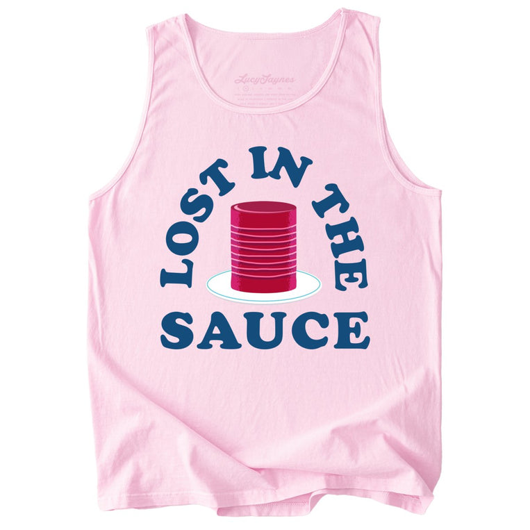 Lost In The Sauce Comfort Colors Graphic Tank Top - Blossom