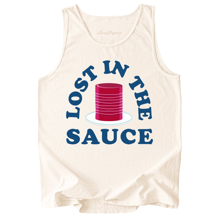 Lost In The Sauce Comfort Colors Graphic Tank Top - Ivory