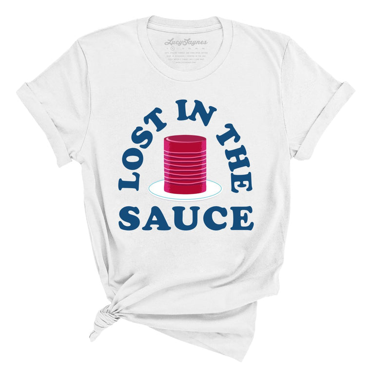 Lost In The Sauce - White - Full Front