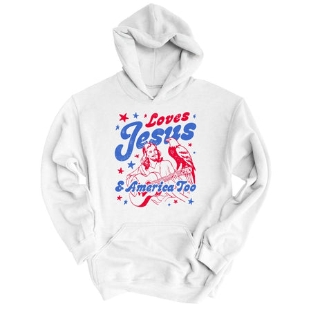Loves Jesus And America Too Hoodie