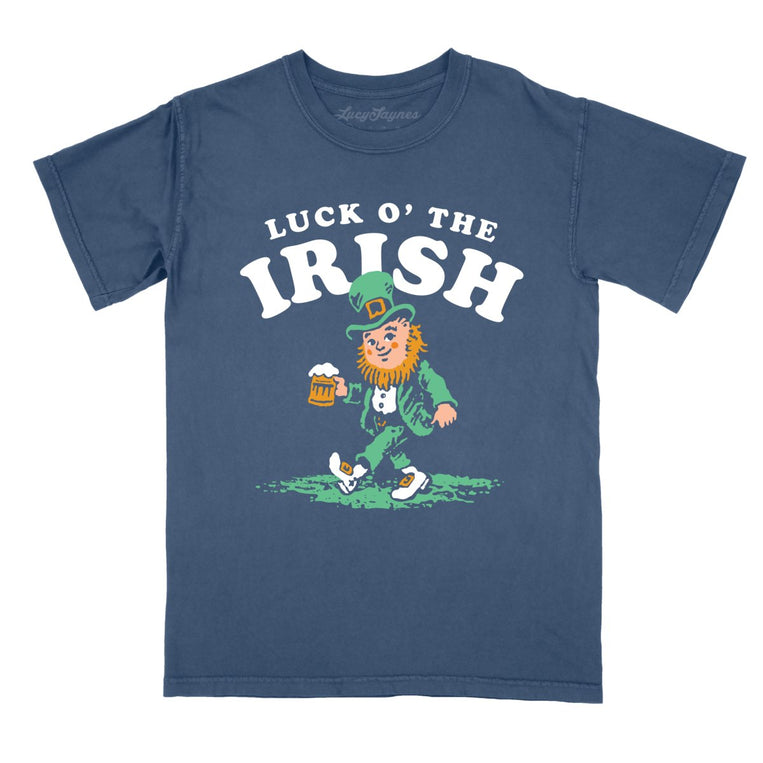 Luck O' The Irish - Denim - Comfort Colors Tee