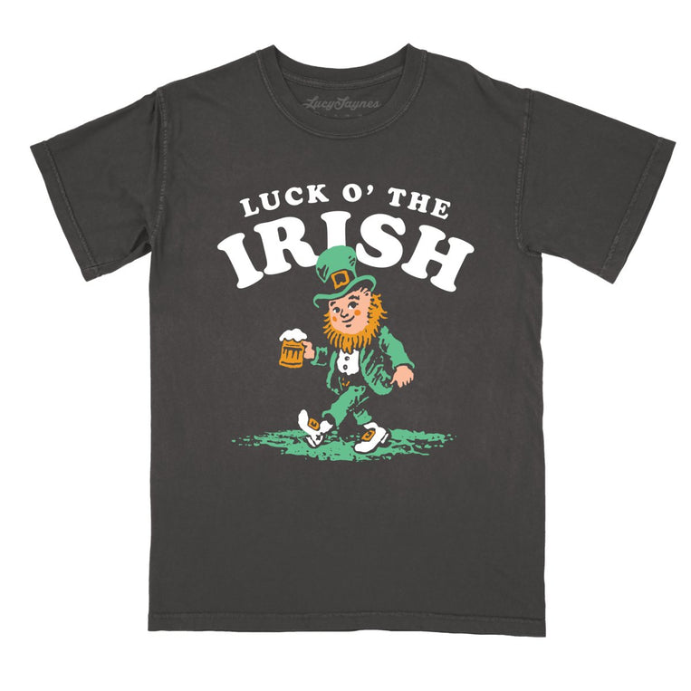 Luck O' The Irish - Pepper - Comfort Colors Tee