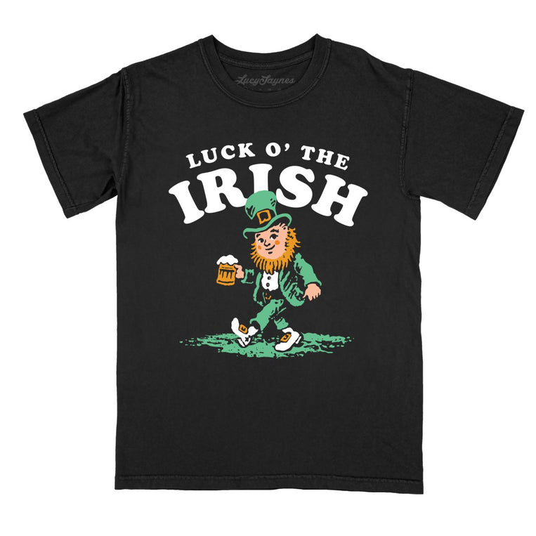 Luck O' The Irish - Black - Comfort Colors Tee