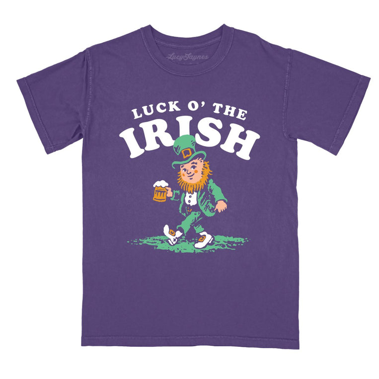 Luck O' The Irish - Grape - Comfort Colors Tee