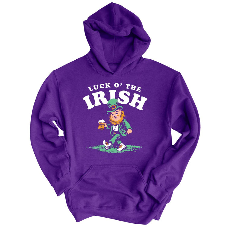 Luck O' The Irish - Purple - Unisex Hoodie