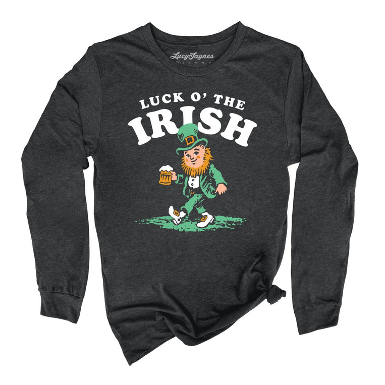 Luck O' The Irish - Dark Grey Heather - 