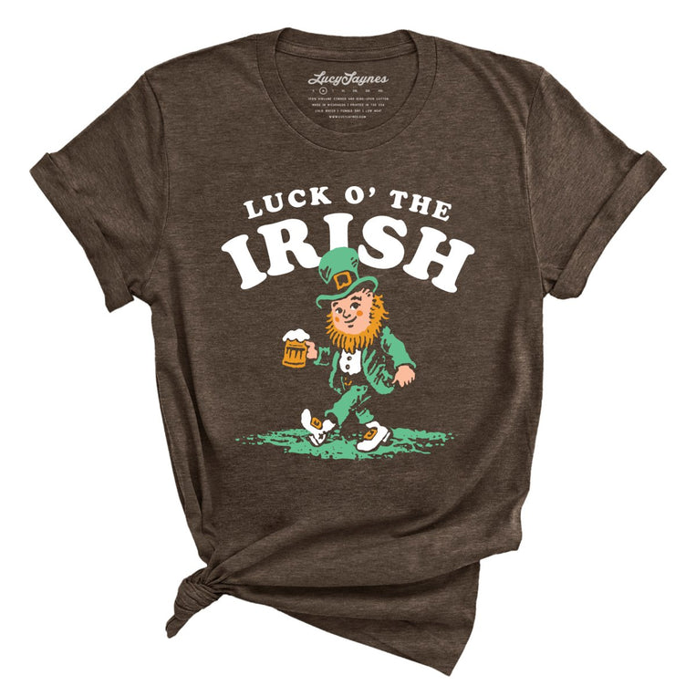 Luck O' The Irish - Heather Brown - Unisex T-Shirt