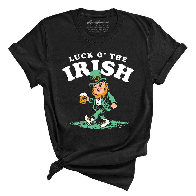Luck O' The Irish - Black - Unisex T-Shirt