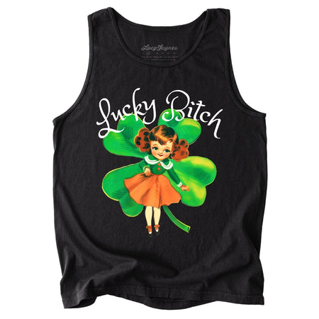 Lucky Bitch Comfort Colors Tank Top
