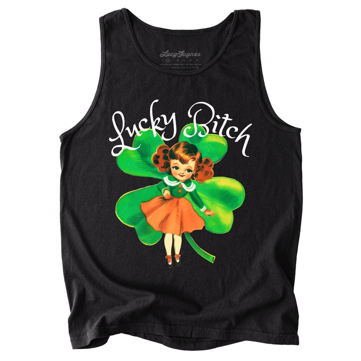 Lucky Bitch Comfort Colors Tank Top