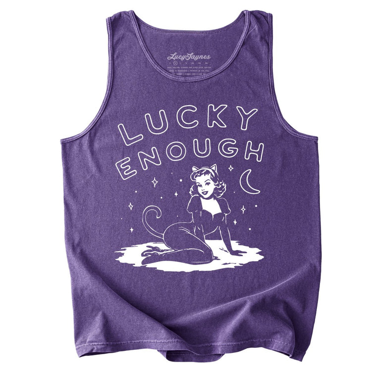 Lucky Enough - Grape - Tank Top