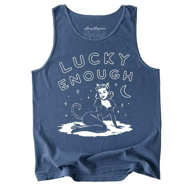 Lucky Enough - Denim - Tank Top