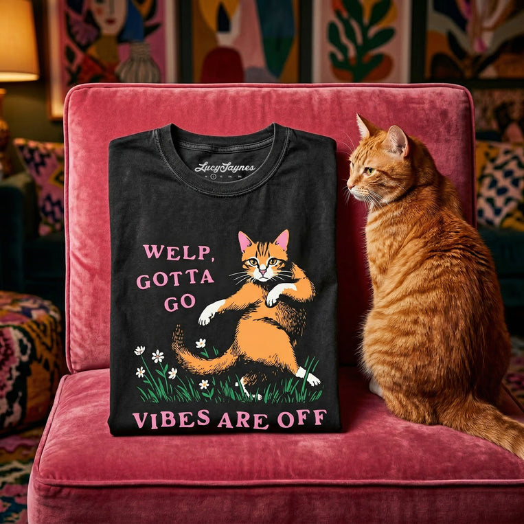 Welp Gotta Go Vibes Are Off Comfort Colors Graphic Tee