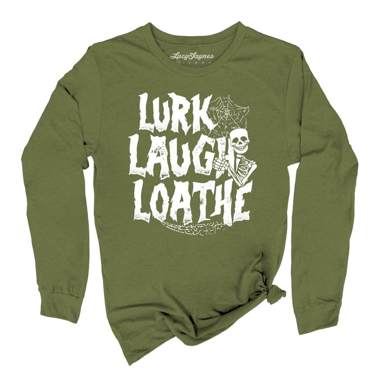 Lurk Laugh Loathe - Olive - Full Front