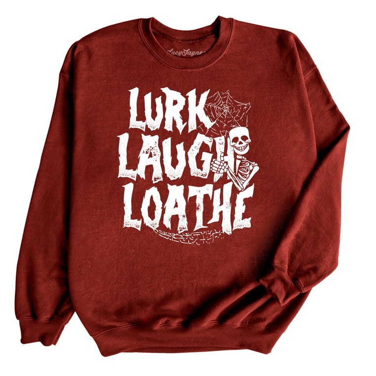 Lurk Laugh Loathe - Garnet - Full Front