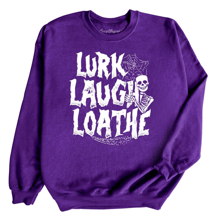 Lurk Laugh Loathe - Purple - Full Front
