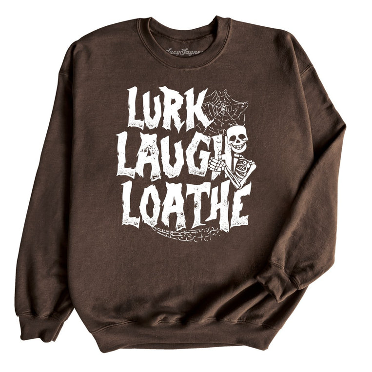 Lurk Laugh Loathe - Dark Chocolate - Full Front