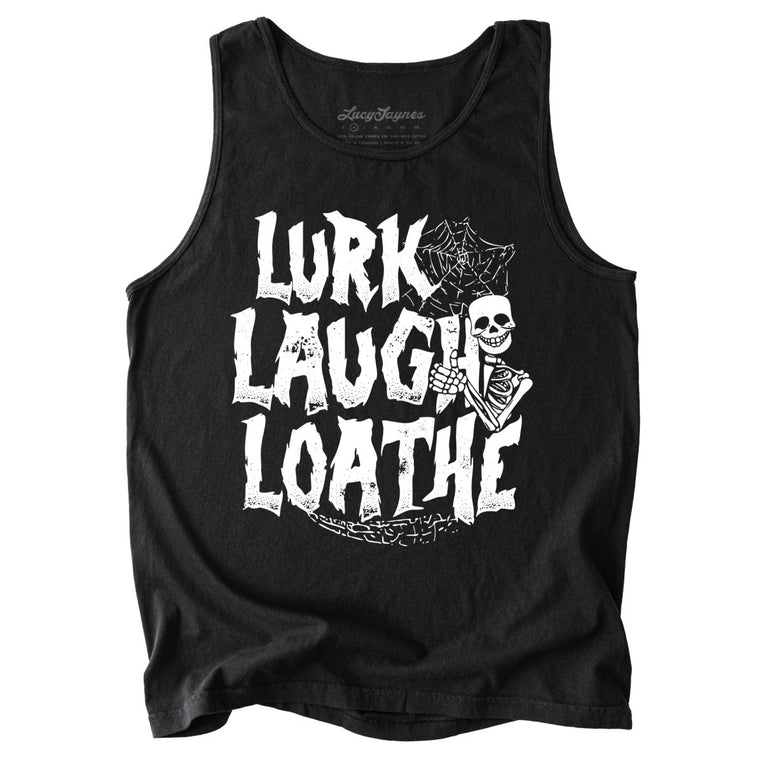 Lurk Laugh Loathe Comfort Colors Graphic Tank Top