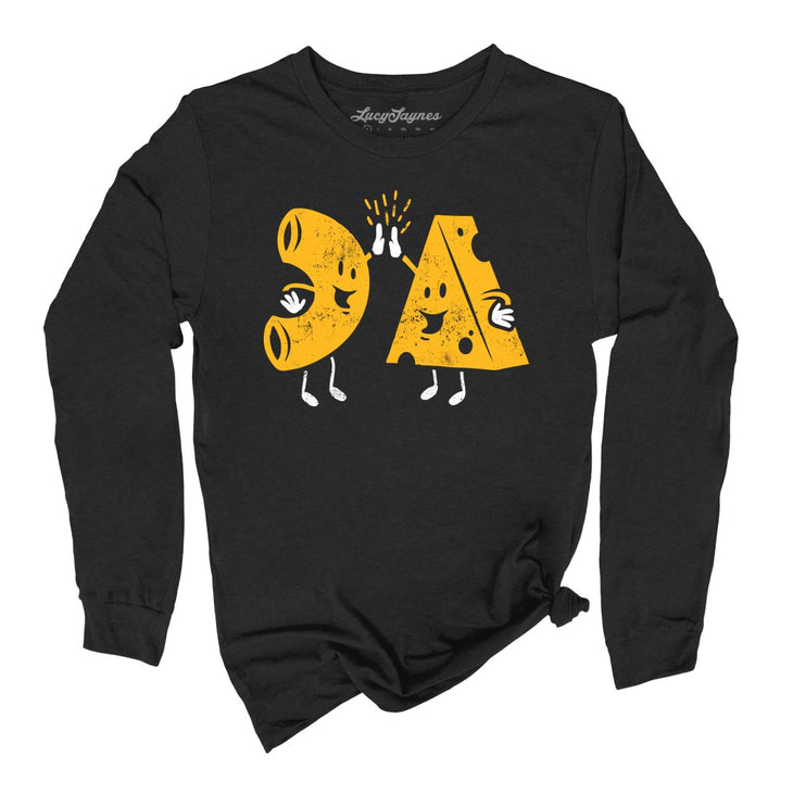Mac And Cheese High Five Long Sleeve Tee