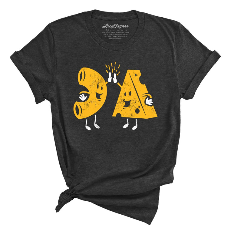 Mac And Cheese High Five - Dark Grey Heather - Full Front