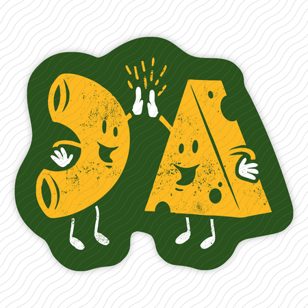 Mac And Cheese High Five Sticker