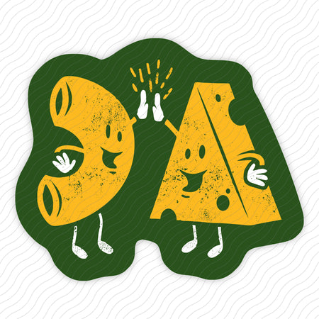 Mac And Cheese High Five Sticker