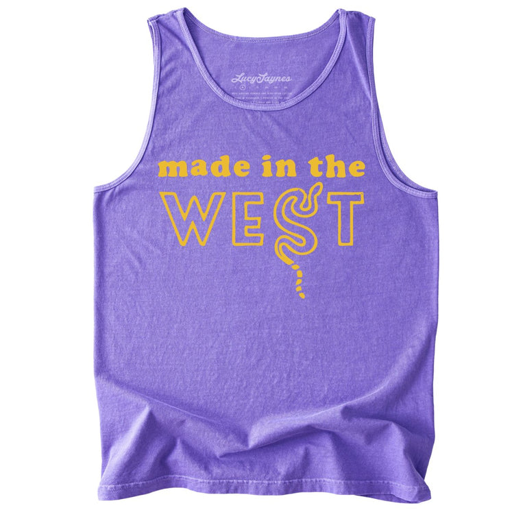 Made In The West Comfort Colors Graphic Tank Top - Violet