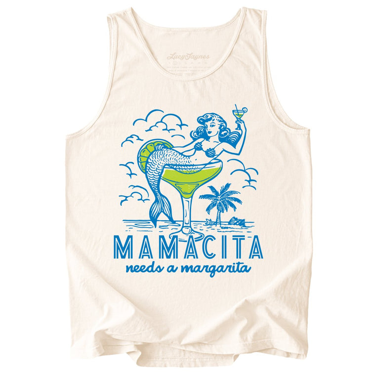 Mamacita Needs A Margarita Comfort Colors Graphic Tank Top