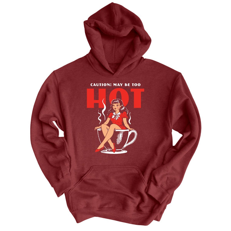 May Be Too Hot Coffee Pinup - Maroon - Front