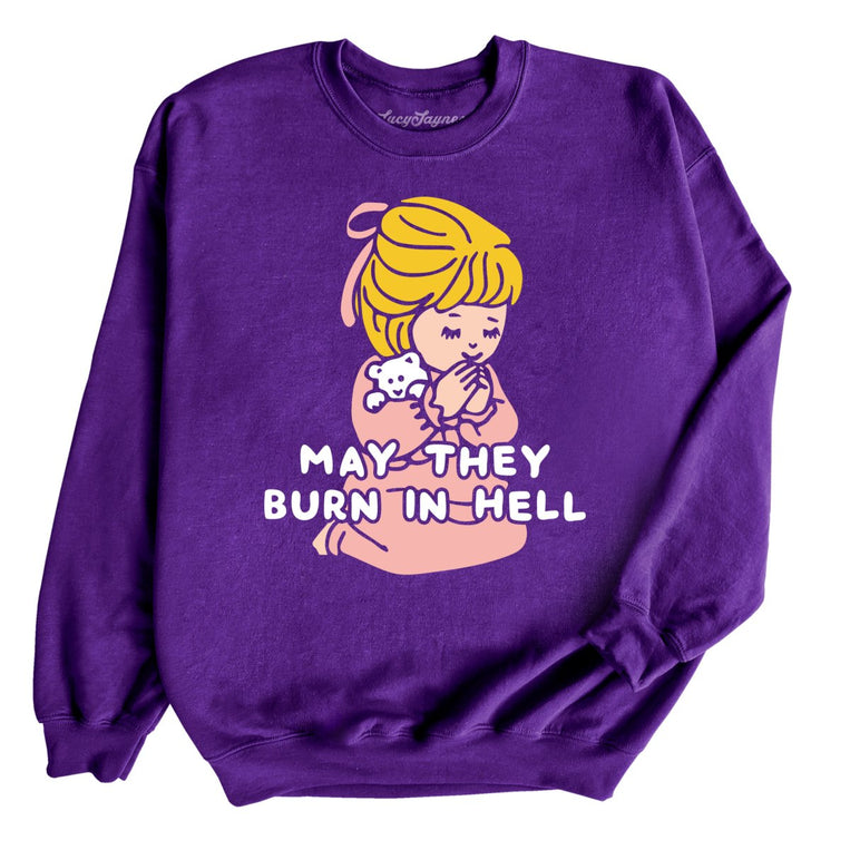 May They Burn in Hell - Purple - Full Front