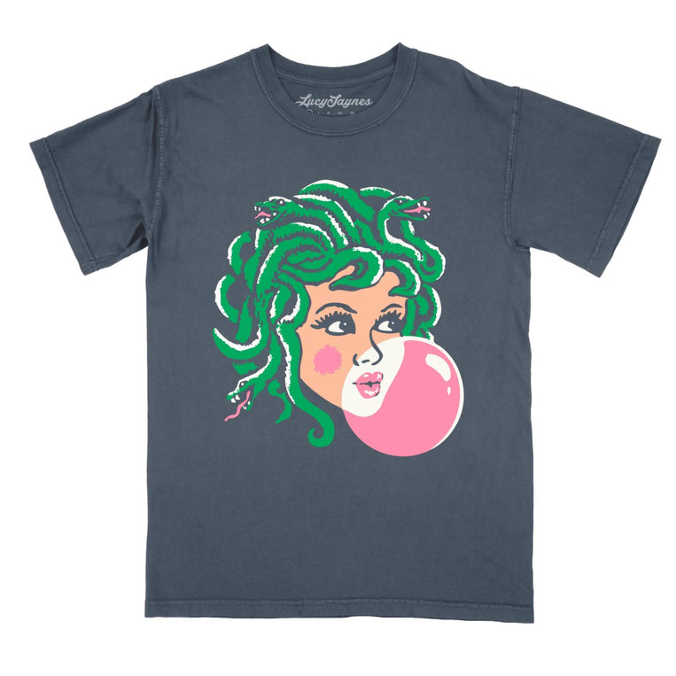 Medusa Bubblegum - Denim - Comfort Colors Tee