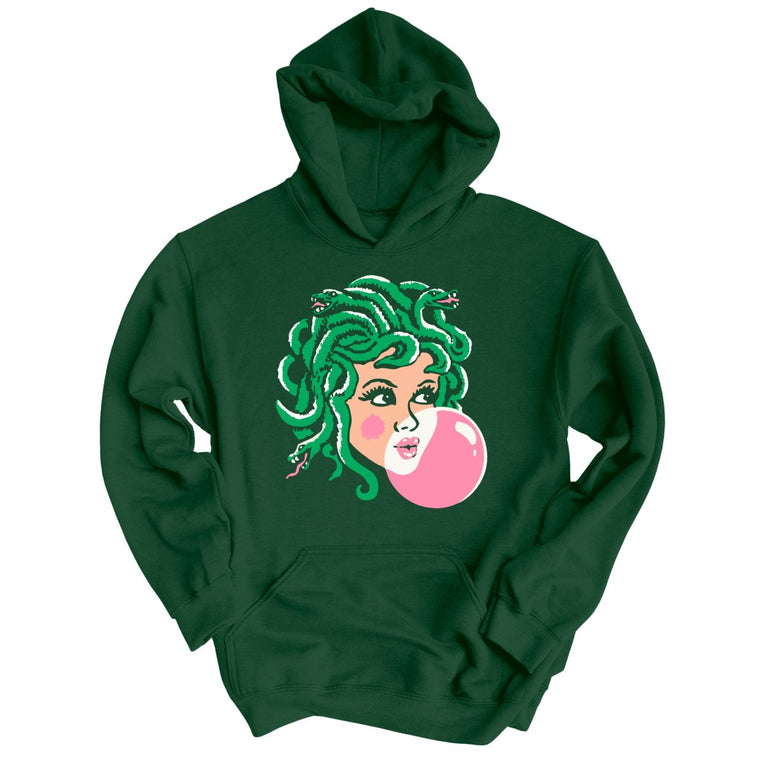 Medusa Bubblegum - Forest Green - Unisex Hoodie
