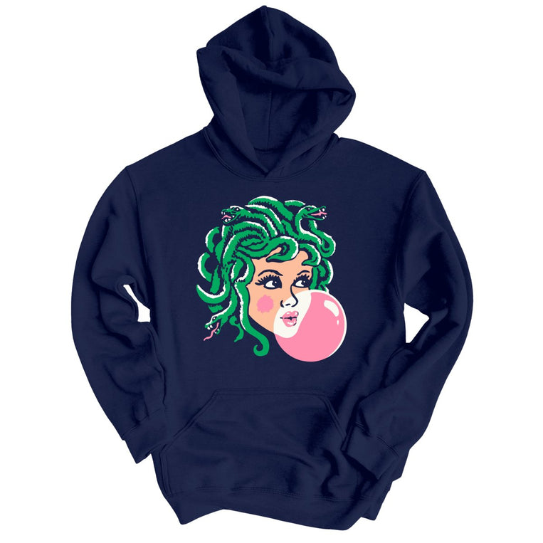 Medusa Bubblegum - Navy - Unisex Hoodie
