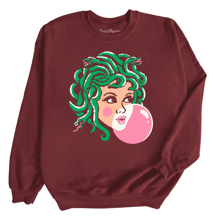Medusa Bubblegum - Maroon - Unisex Sweatshirt