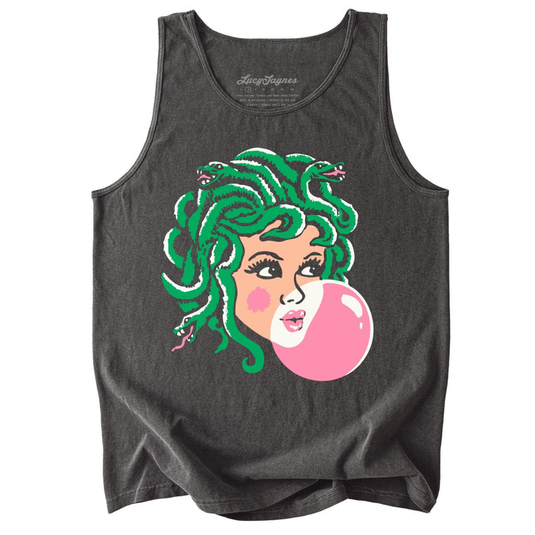 Medusa Bubblegum Comfort Colors Graphic Tank Top - Pepper