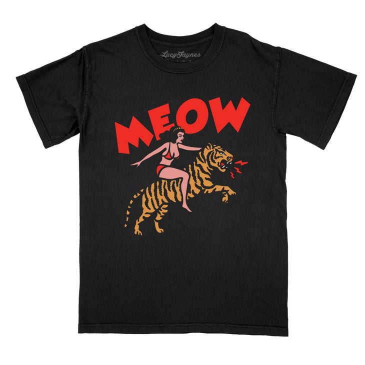 Meow Tiger Comfort Colors Tee