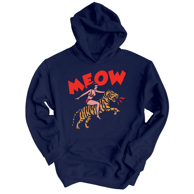 Meow Tiger - Navy - Front