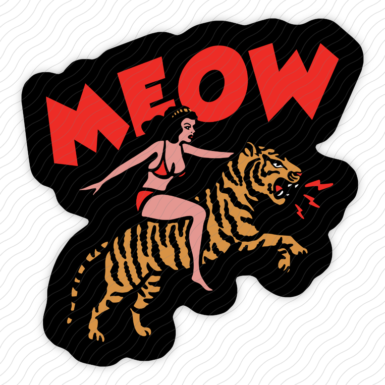Meow Tiger - Sticker