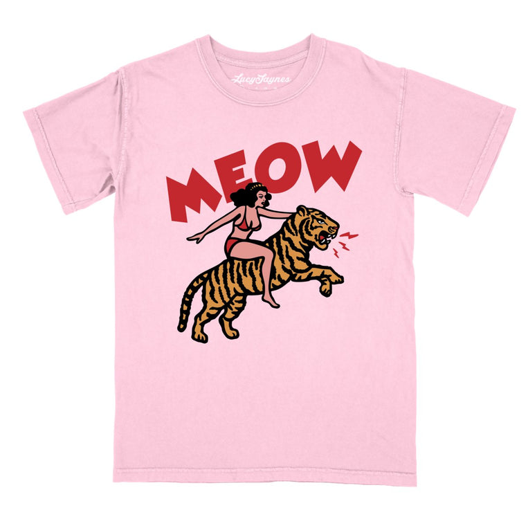 Meow Tiger - Blossom - Comfort Colors Tee