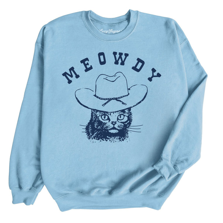 Meowdy - Light Blue - Full Front