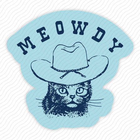 Meowdy Sticker