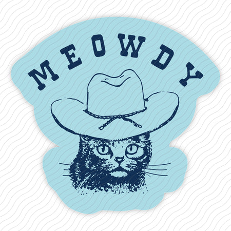 Meowdy Sticker