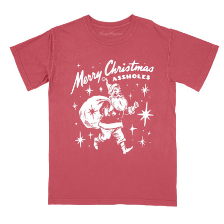 Merry Christmas Assholes Comfort Colors Tee