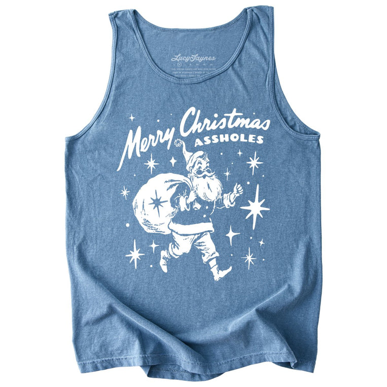 Merry Christmas Assholes - Blue Jean - Tank Top