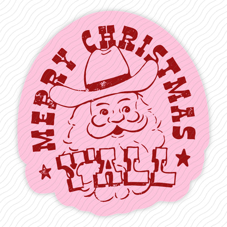 Merry Christmas Y'all Sticker