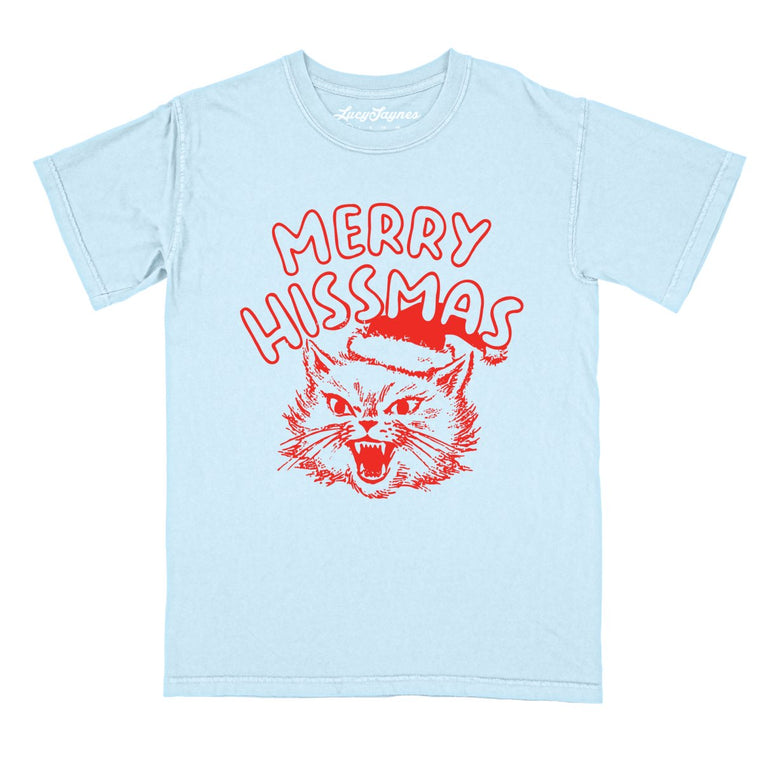 Merry Hissmas - Chambray - Comfort Colors Tee